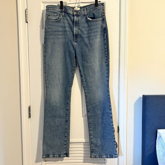 Favorite Daughter Jeans Valentina High Rise Mini Boot Cut Indio 34 Light Blue - Picture 2 of 15